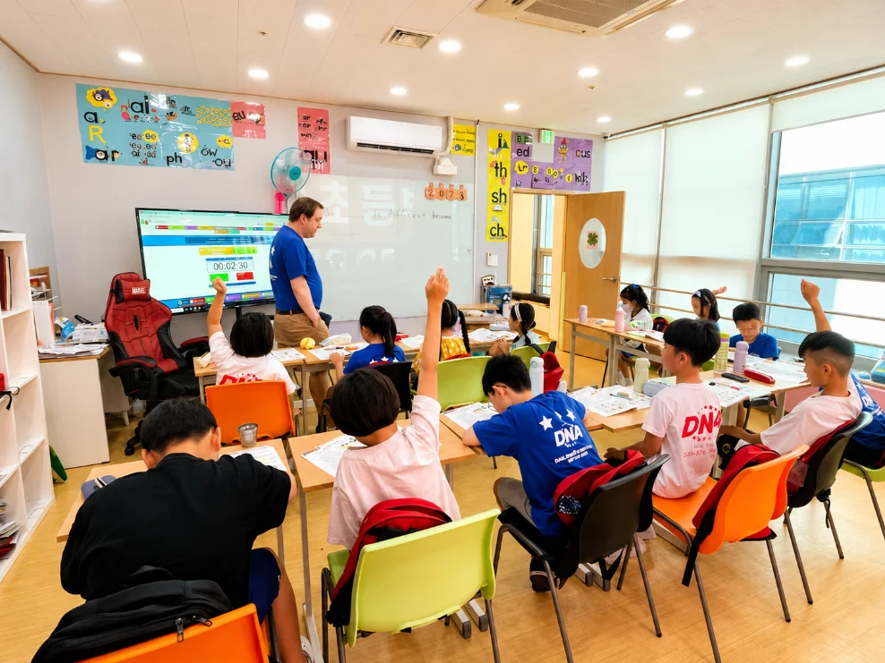 초등부 수업 사진